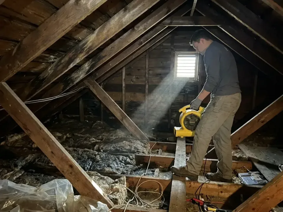 attic-water-damage-drying-proc-007 — frequently asked questions, Emergency Water Extraction & 24/7 Flood Response in Westwoo…